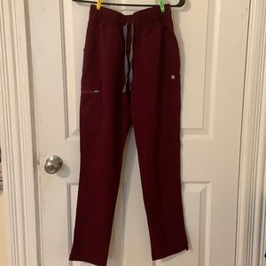 Maroon Womens Figs Pants